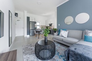Luxury Apartment, 2 Bedrooms (Luxury2-Bedroom Upper Floor Apartment) | Living area | Smart TV - Ballito Village Estate (Ballito)