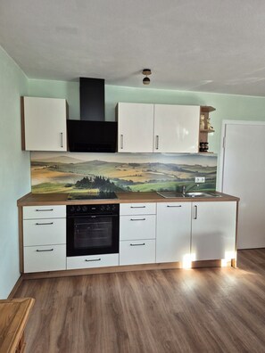 Fridge, oven, stovetop, dishwasher - Vacation home "Dahoam am Silberberg" in Bodenmais NEW - A house for you alone! (Bodenmais)