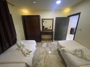Family Suite, 3 Bedrooms | Egyptian cotton sheets, premium bedding, blackout drapes, soundproofing - Siveen Hotel (Amman)