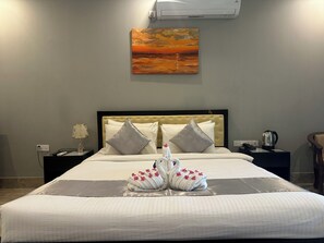 Deluxe kamer, 1 twee- of 2 eenpersoonsbedden, balkon | Gratis wifi