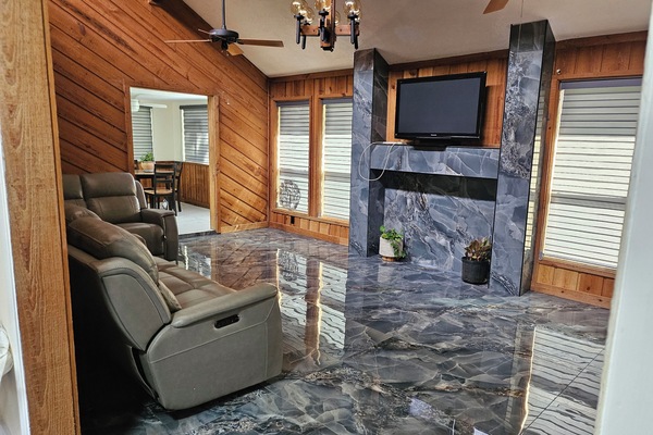 Entertainment center.