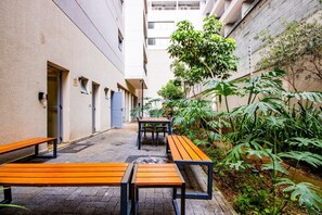 Outdoor dining - Studio Bem Localizado – Moema (São Paulo)