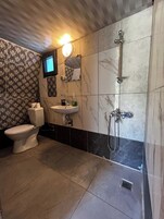 Ducha, artículos de tocador gratuitos, secador de pelo, toallas