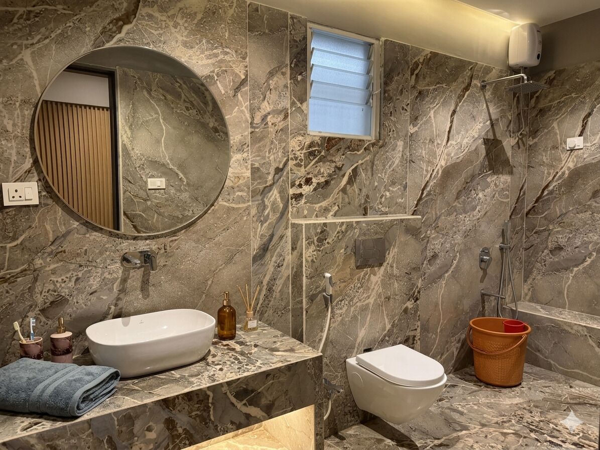 Double Room, Balcony, City View | Bathroom | Shower, free toiletries, towels, soap
