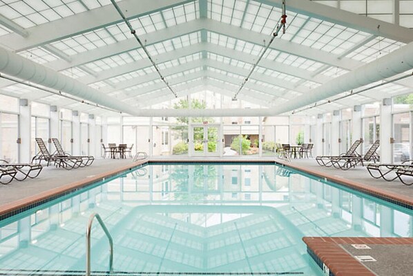 Indoor pool, a heated pool