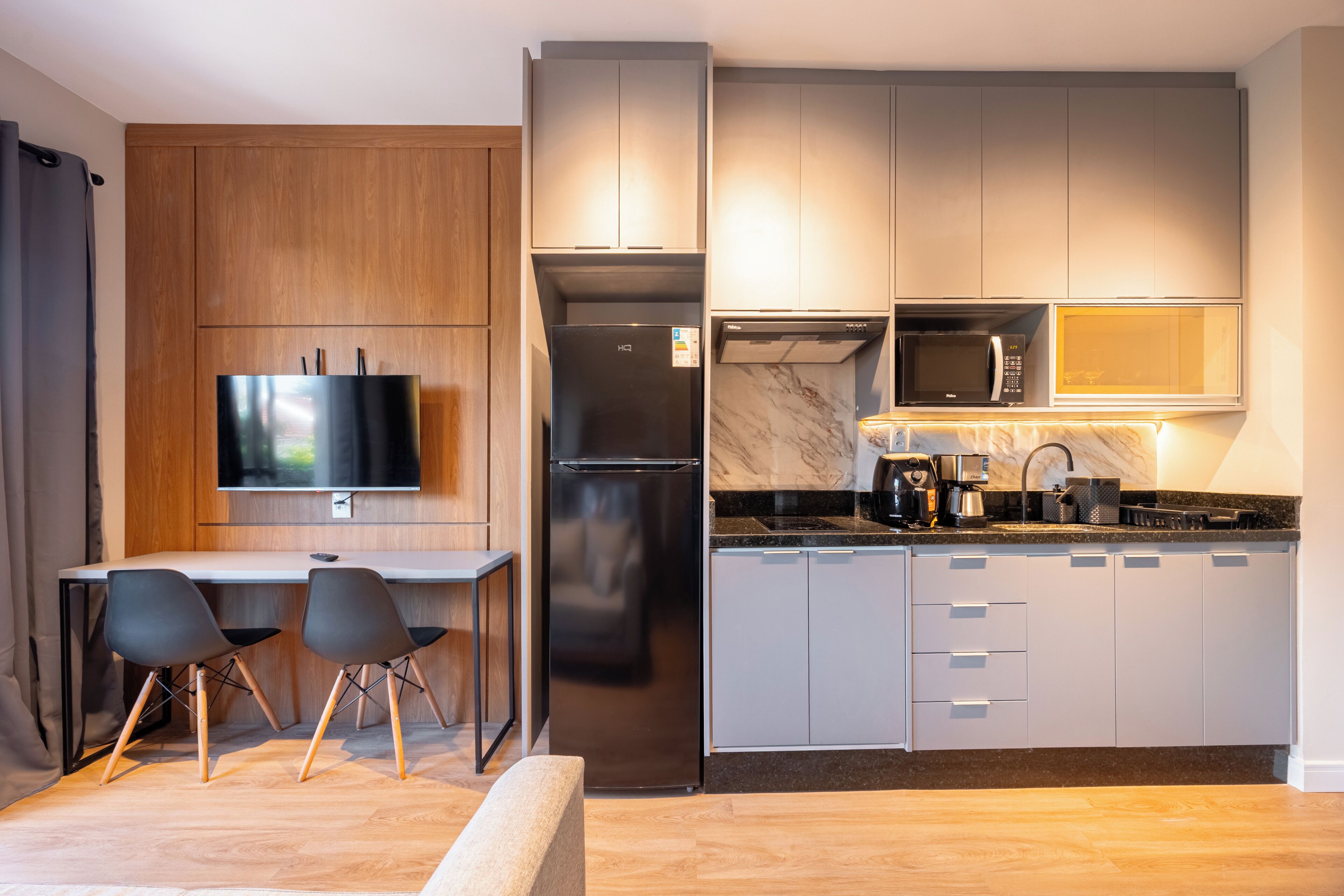 Estudio básico, vistas a la ciudad | Cocina privada