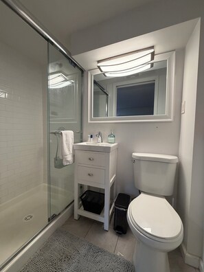 Towels, soap, toilet paper