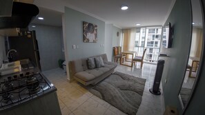 Comfort appartement, uitzicht op bergen | Interieur