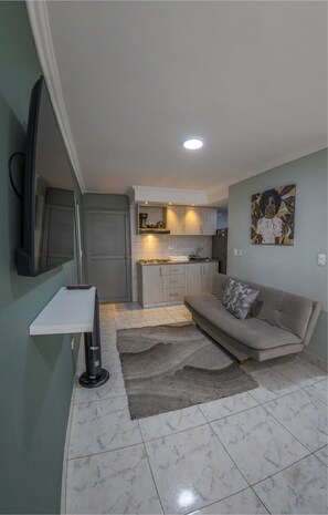 Apartament Comfort, vistes a la muntanya | Sala d'estar