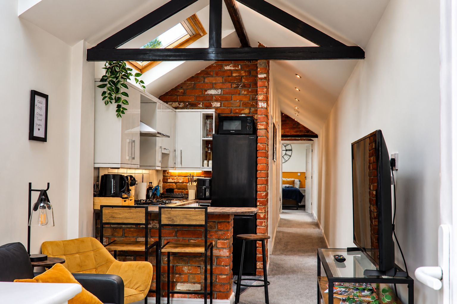 View from the front door into the property 