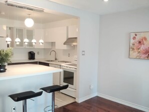 Private kitchen - Cozy Fully Furnished Apt w/ Parking (Toronto)