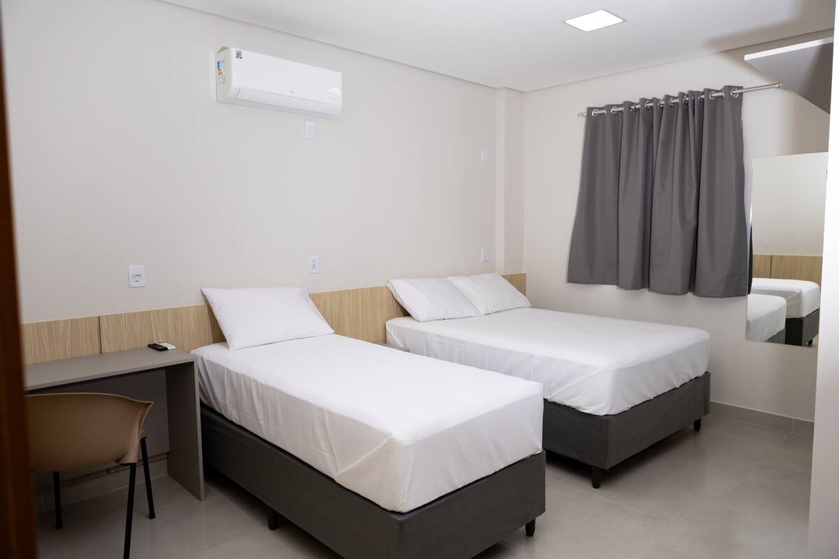 Minibar, laptop workspace, WiFi (free), bed sheets