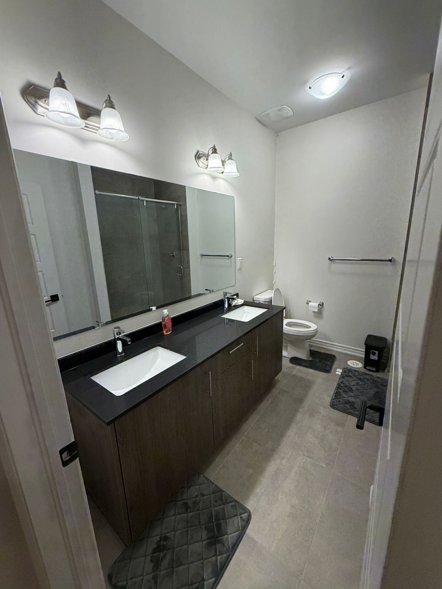 Towels, soap, toilet paper
