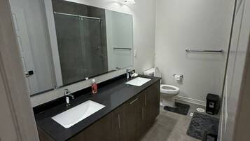 Towels, soap, toilet paper
