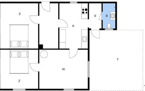 Floor plan - 4 Star Holiday Home in Ullerslev (Ullerslev)
