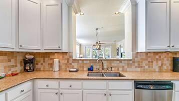 Microwave, oven, stovetop, dishwasher