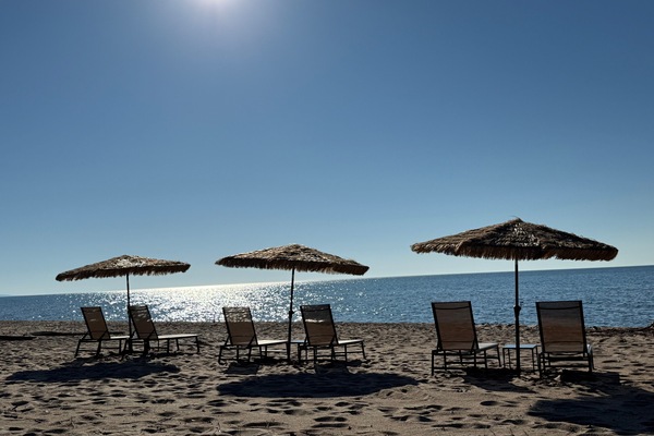 Private beach