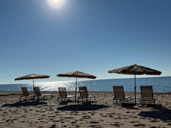 Private beach
