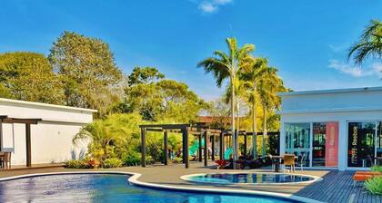 Condominium House Pink with pool, gym, next to SurfLand.