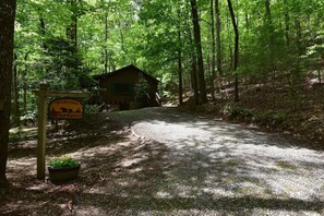 Property grounds - Cozy Secluded Cabin: Hot Tub, Fireplace & Firepit (Cherry Log)