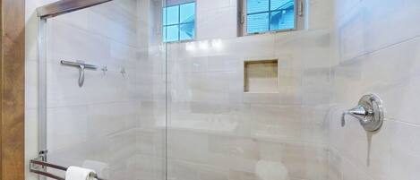 Shower, towels