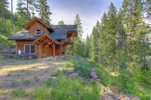 Exterior - Rustic, dog-friendly cabin with wood-burning stove, lake & mountain views (Sagle)