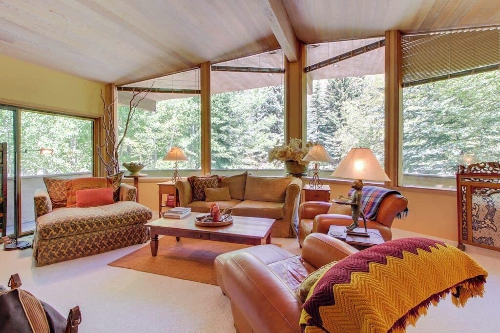 TV, fireplace, DVD player, books