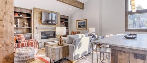 TV, fireplace, DVD player, table tennis