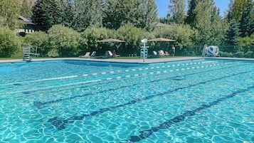 A heated pool