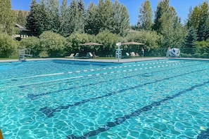 A heated pool
