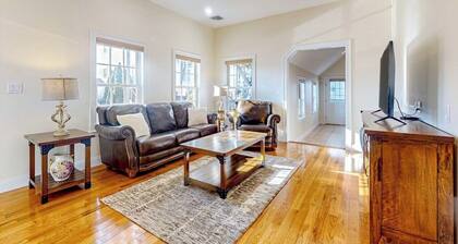 Centrally located charmer with expansive patio, board games, & central AC