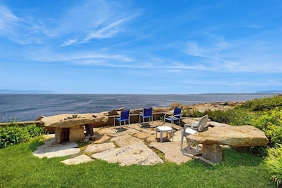 Historic waterfront home w/ a sun room, ocean views, dog-friendly