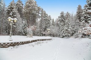 Property grounds - Whimsical acreage with high-end finishes, old-world character, air hockey, & W/D (Columbia Falls)