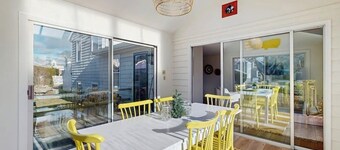 Inviting coastal home w/ yard:  walk to beach, town & train