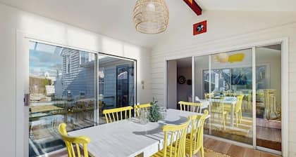 Inviting coastal home w/ yard: walk to beach, town & train