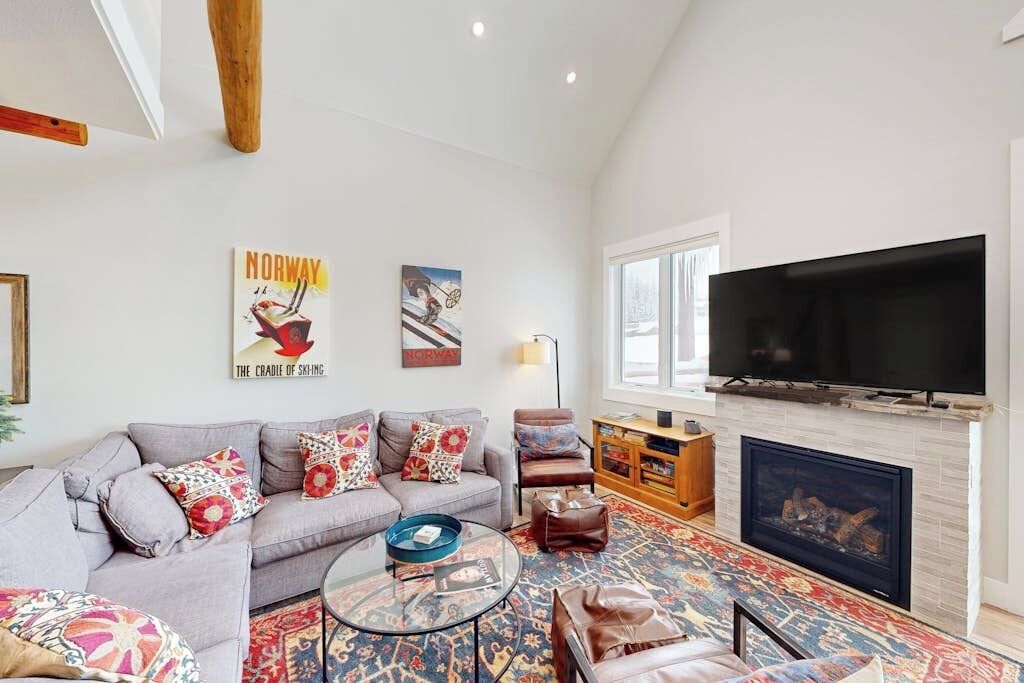 TV, fireplace, DVD player