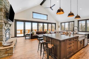 Interior - Newly built mountain home with water views, balcony, two kitchens, & W/D (Lakeside)
