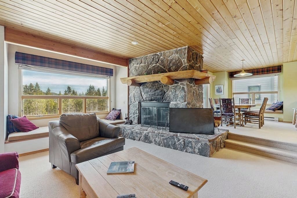 TV, fireplace, DVD player