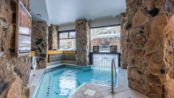 Indoor pool, a heated pool