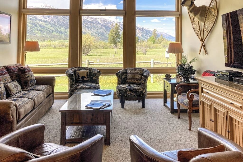 TV, fireplace, DVD player, books