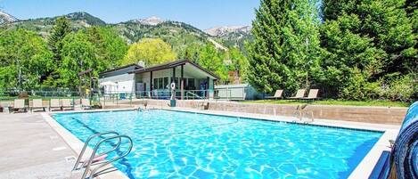 A heated pool