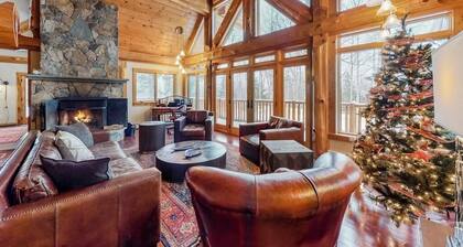 Expansive Getaway with Mountain Views, Hot Tub, Home Theater & Game Room