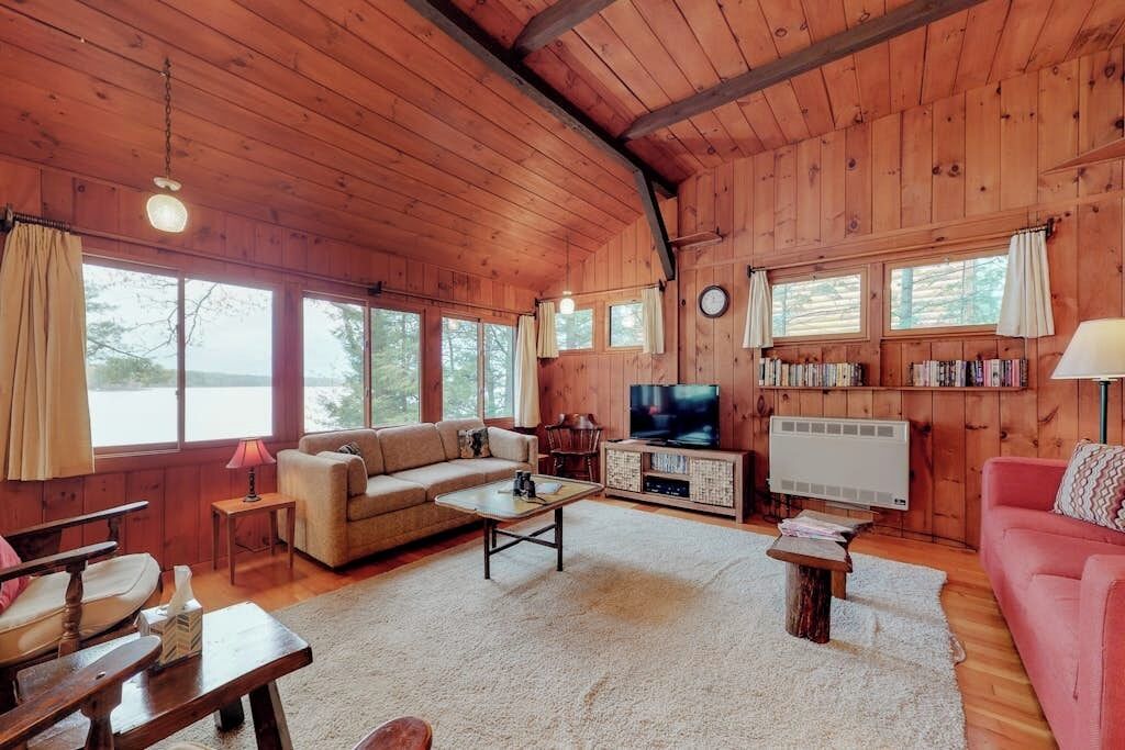 TV, fireplace, DVD player, video library