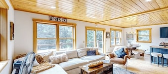Dog-friendly Sunday River retreat with large yard, grill, washer/dryer