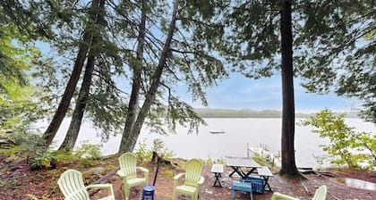 Peaceful Parker Pond Cabin | Cozy Fire Pit, Bunkhouse & Lake Front Access