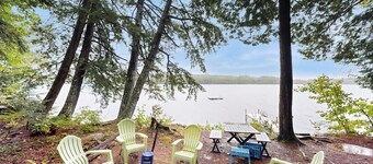 Peaceful Parker Pond Cabin | Cozy Fire Pit, Bunkhouse & Lake Front Access
