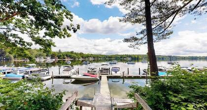 Lakefront cabin with shared firepit & access to Sebago Lake