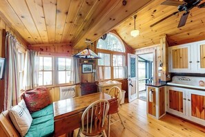 Interior - Lakefront cabin with shared firepit & access to Sebago Lake (Standish)