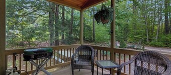Cozy wooded cabin with lake access, firepit & kitchenette