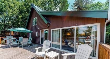 Lakefront home on Long Pond with private dock, firepit & woodstove- dog-friendly